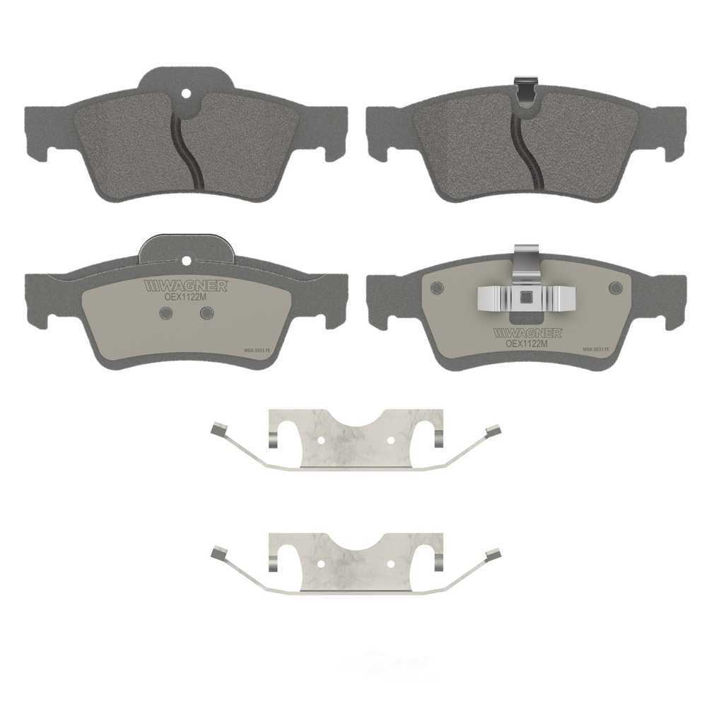 Wagner Brake OEX1122M OEX Rear Disc Brake Pad Set Premium Semi - Met