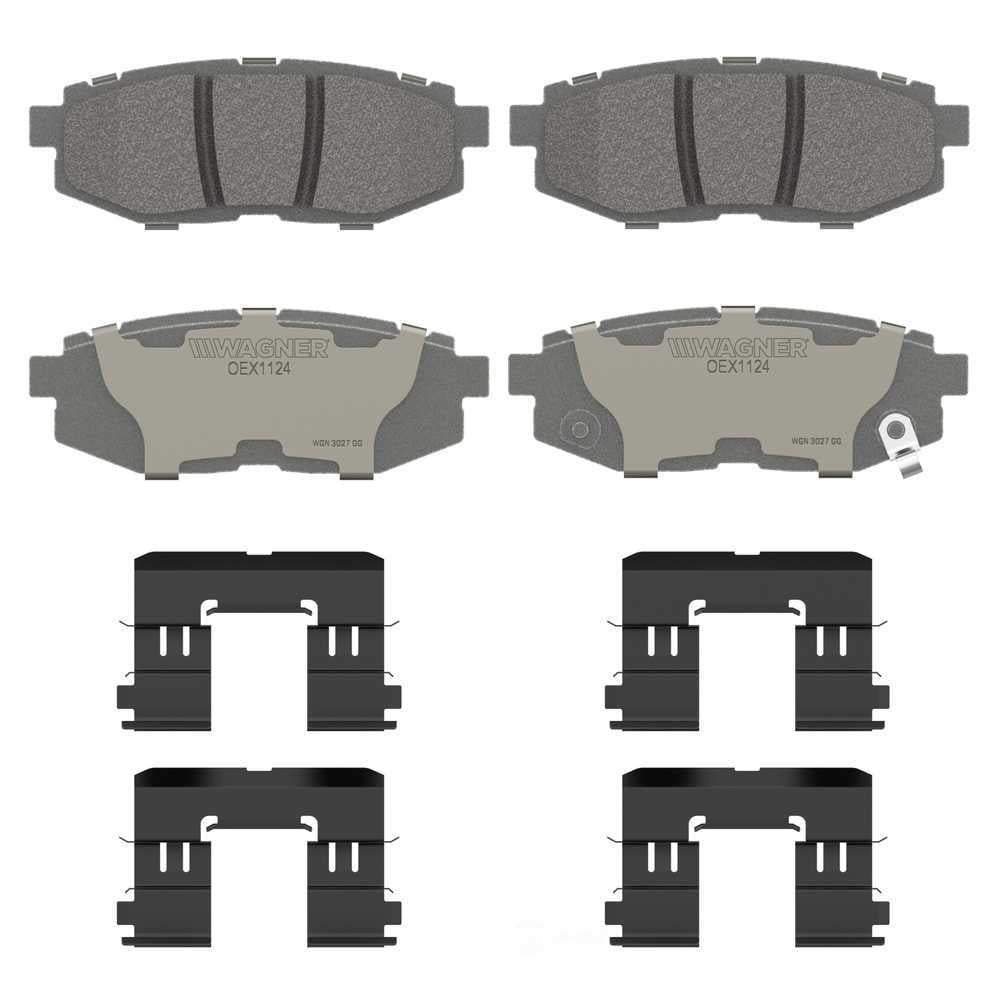 Wagner Brake OEX1124 OEX Rear Disc Brake Pad Set Premium Ceramic