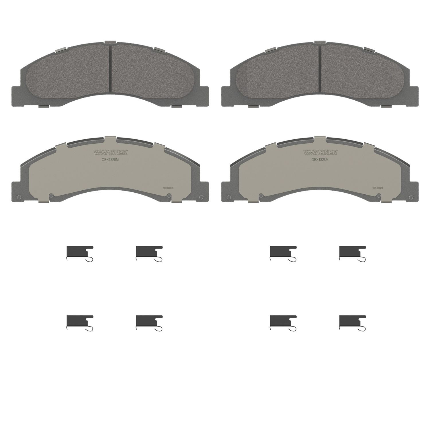 Wagner Brake OEX1328M OEX Front Disc Brake Pad Set Premium Semi - Met