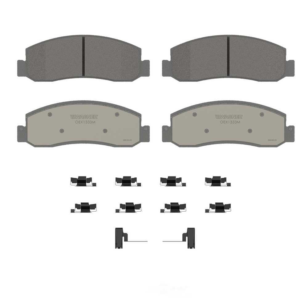 Wagner Brake OEX1333M OEX Front Disc Brake Pad Set Premium Semi - Met
