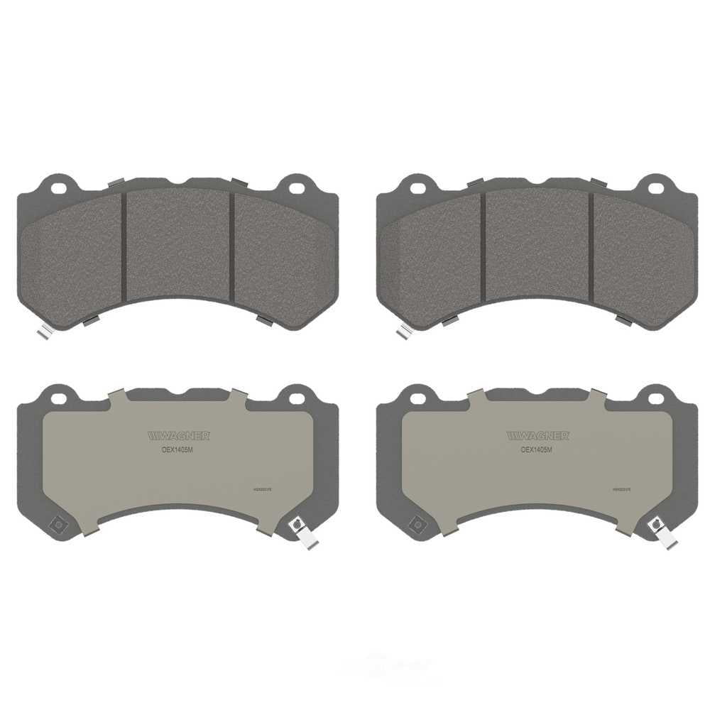 Wagner Brake OEX1405M OEX Front Disc Brake Pad Set Premium Semi - Met