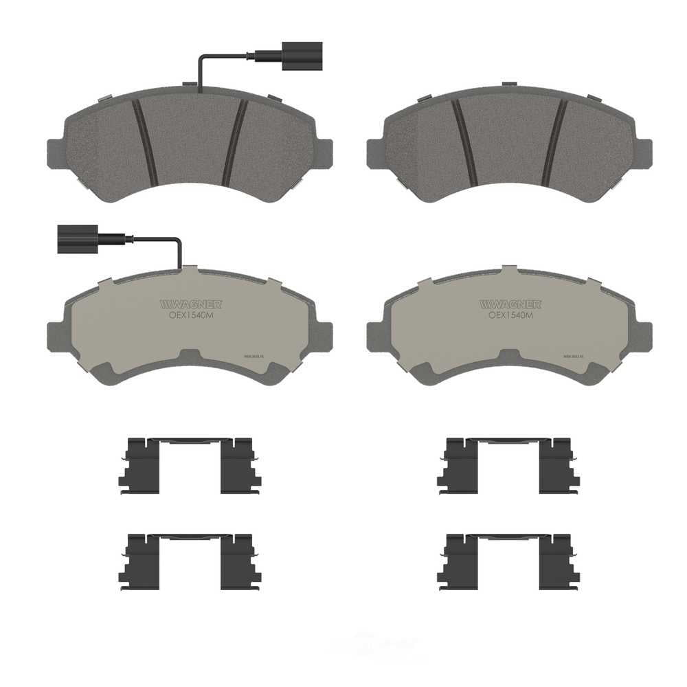 Wagner Brake OEX1540M OEX Front Disc Brake Pad Set Premium Semi - Met