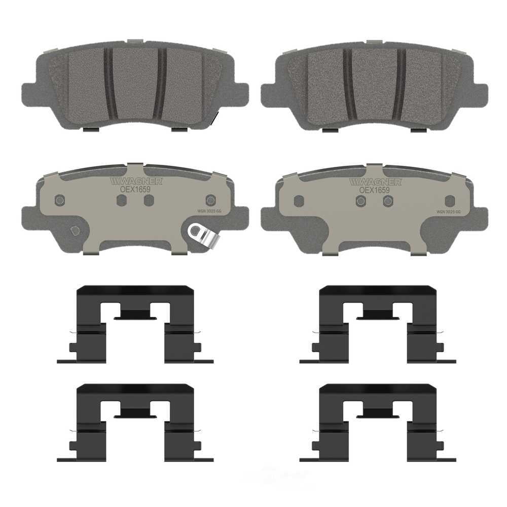 Wagner Brake OEX1659 OEX Rear Disc Brake Pad Set Premium Ceramic