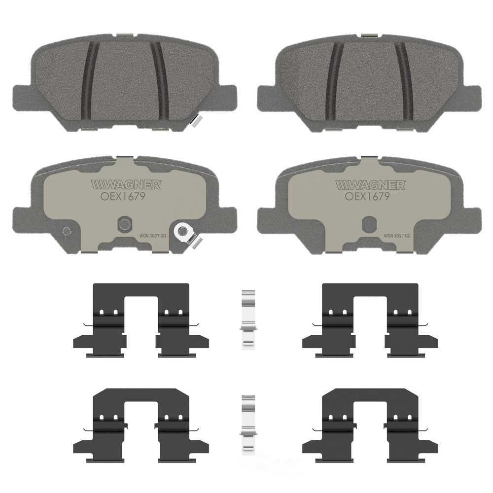 Wagner Brake OEX1679 OEX Rear Disc Brake Pad Set Premium Ceramic
