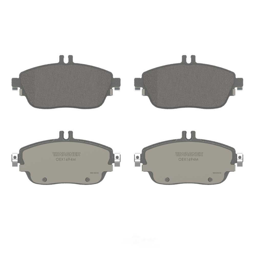 Wagner Brake OEX1694M OEX Front Disc Brake Pad Set Premium Semi - Met