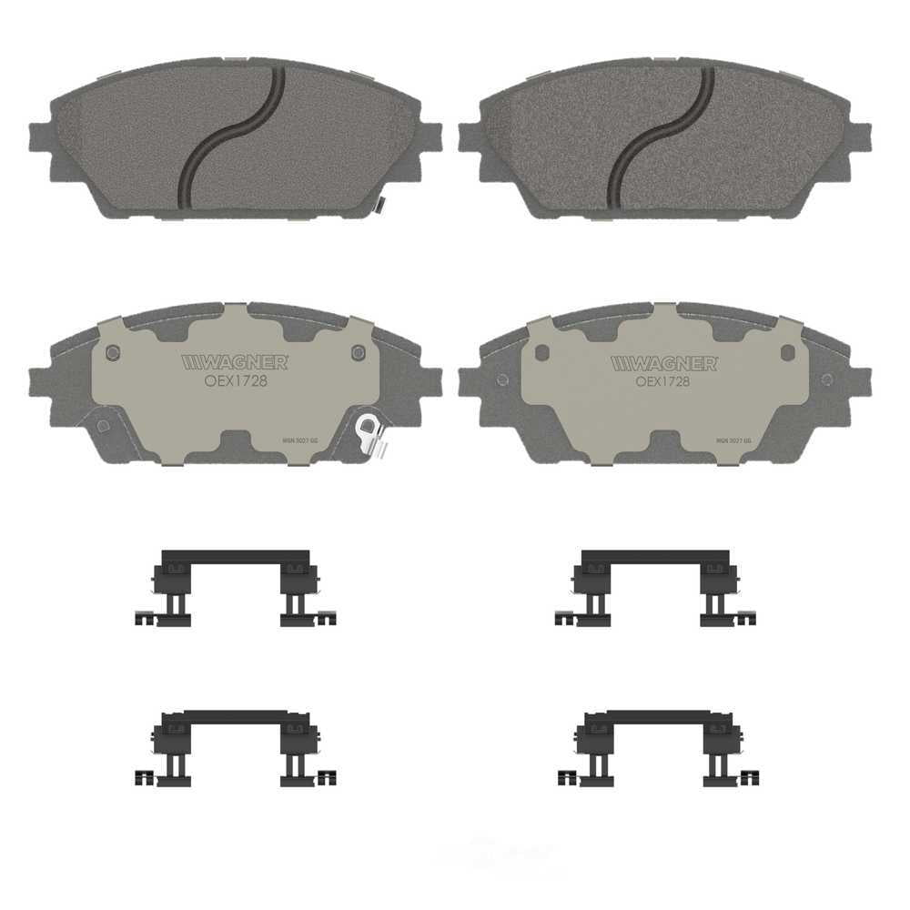 Wagner Brake OEX1728 OEX Front Disc Brake Pad Set Premium Ceramic
