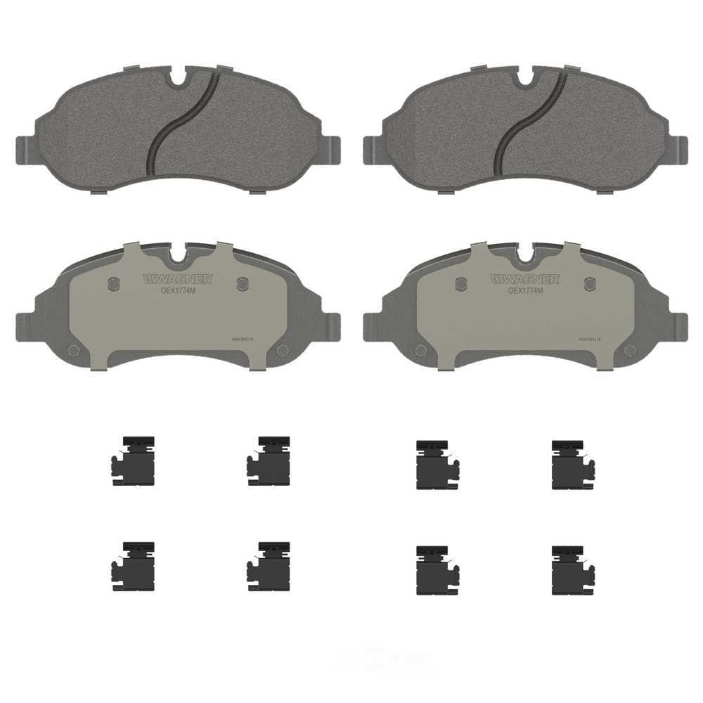 Wagner Brake OEX1774M OEX Front Disc Brake Pad Set Premium Semi - Met