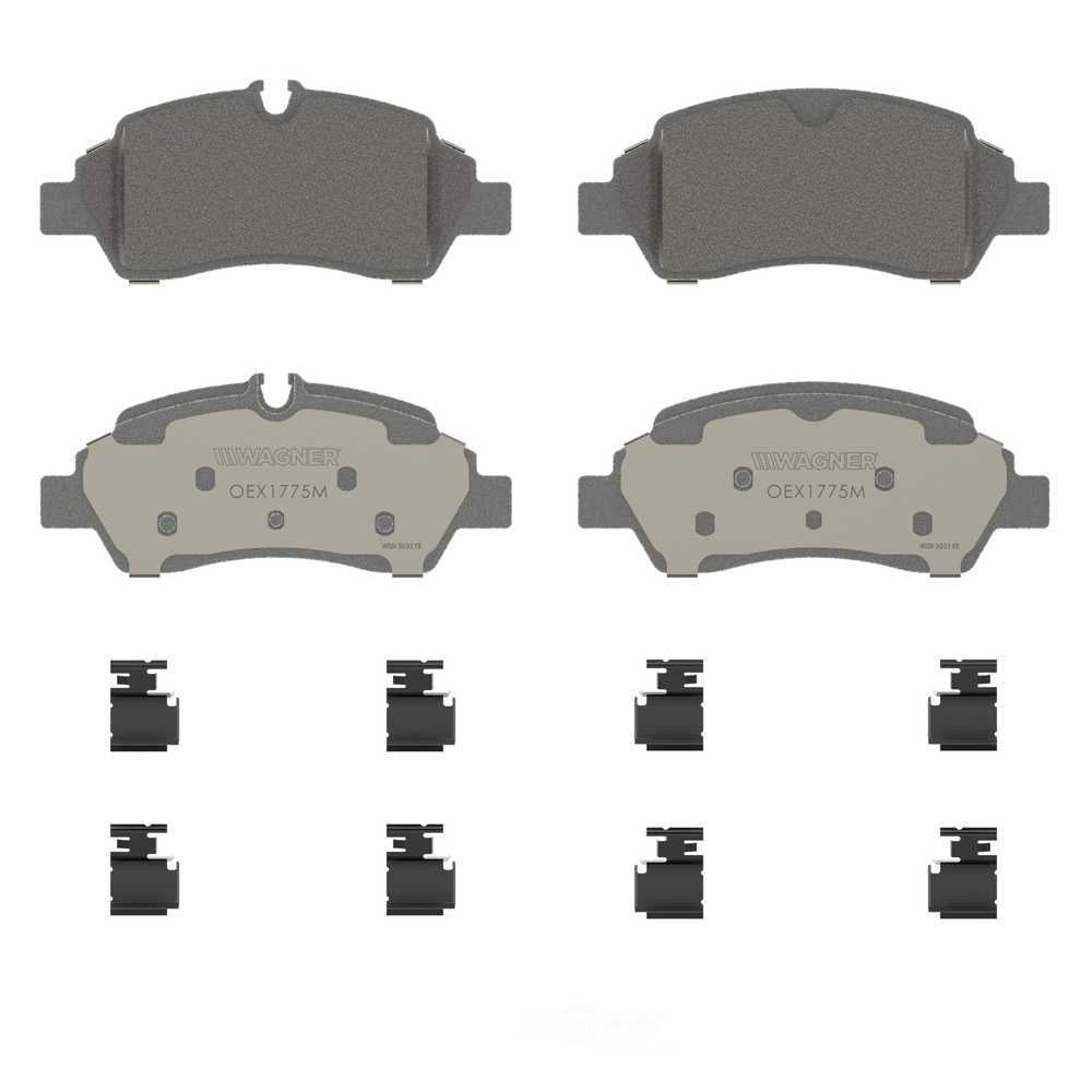 Wagner Brake OEX1775M OEX Rear Disc Brake Pad Set Premium Semi - Met