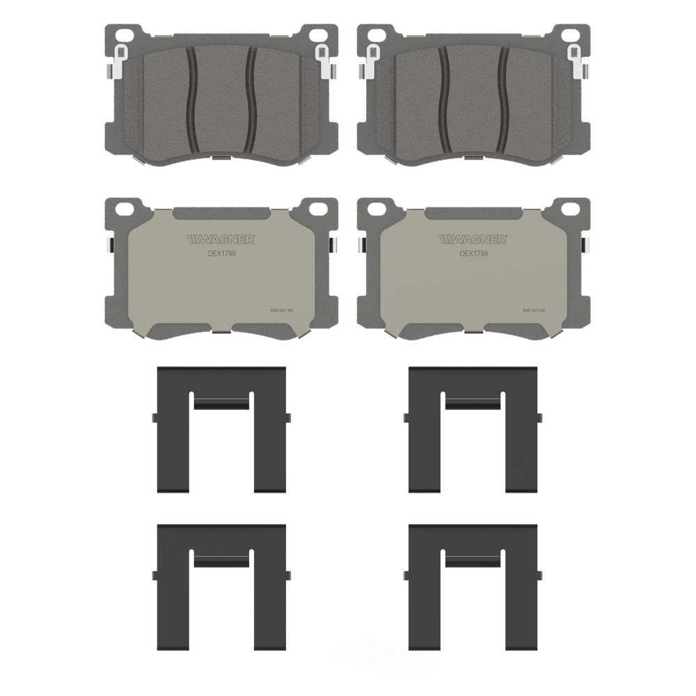 Wagner Brake OEX1799 OEX Front Disc Brake Pad Set Premium Ceramic