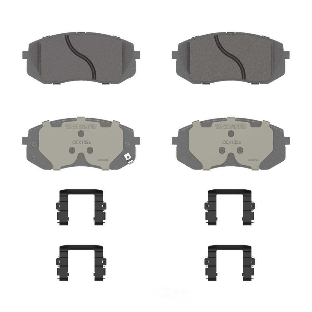 Wagner Brake OEX1826 OEX Front Disc Brake Pad Set Premium Ceramic
