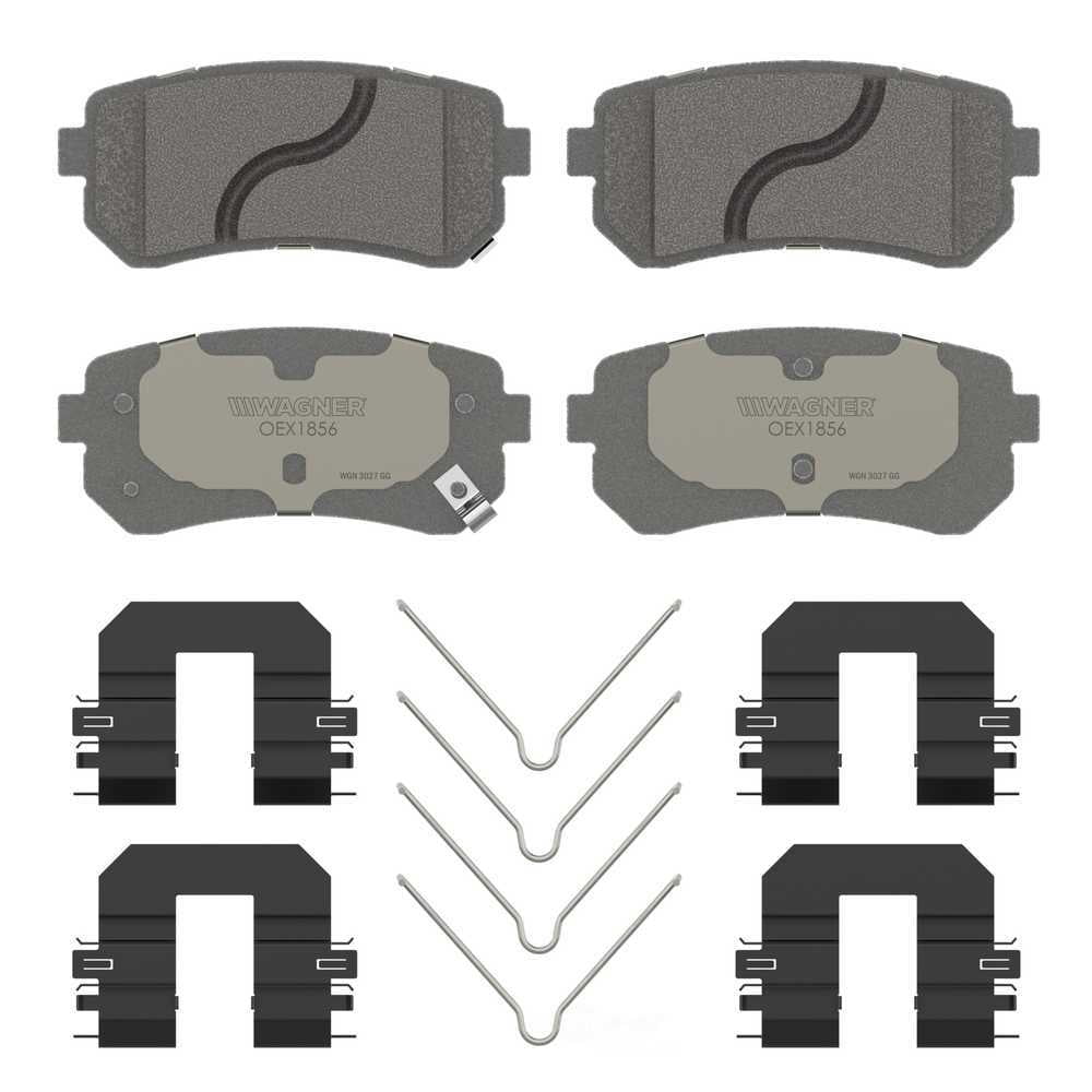 Wagner Brake OEX1856 OEX Rear Disc Brake Pad Set Premium Ceramic