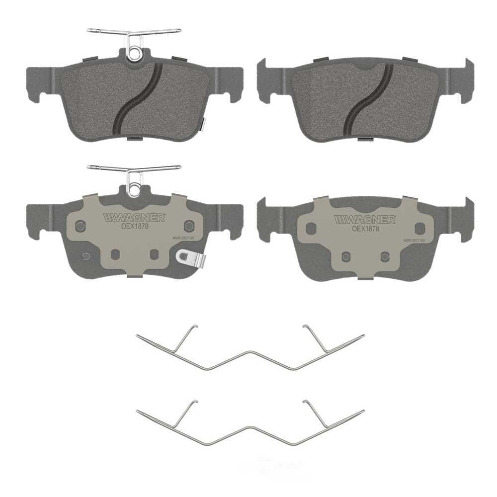 Wagner Brake OEX1878 OEX Rear Disc Brake Pad Set Premium Ceramic