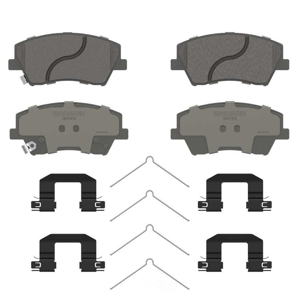 Wagner Brake OEX1912 OEX Front Disc Brake Pad Set Premium Ceramic