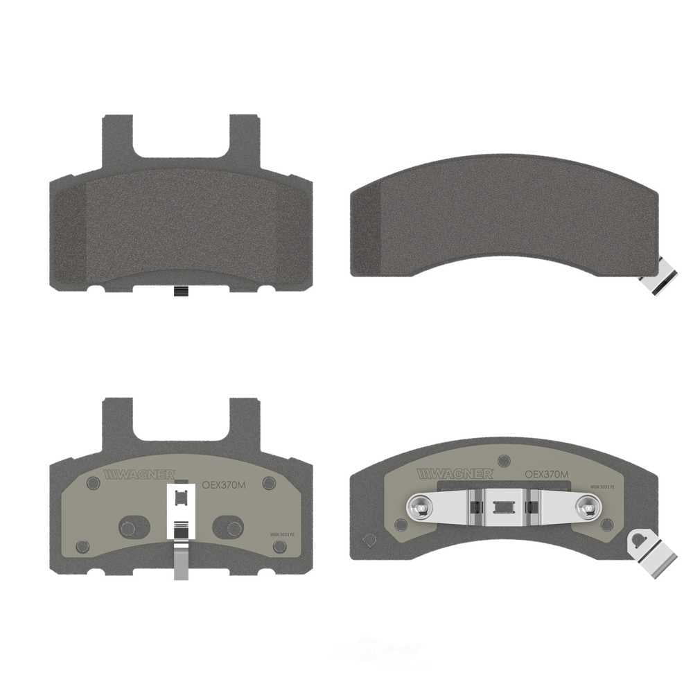 Wagner Brake OEX370M OEX Front Disc Brake Pad Set Premium Semi - Met