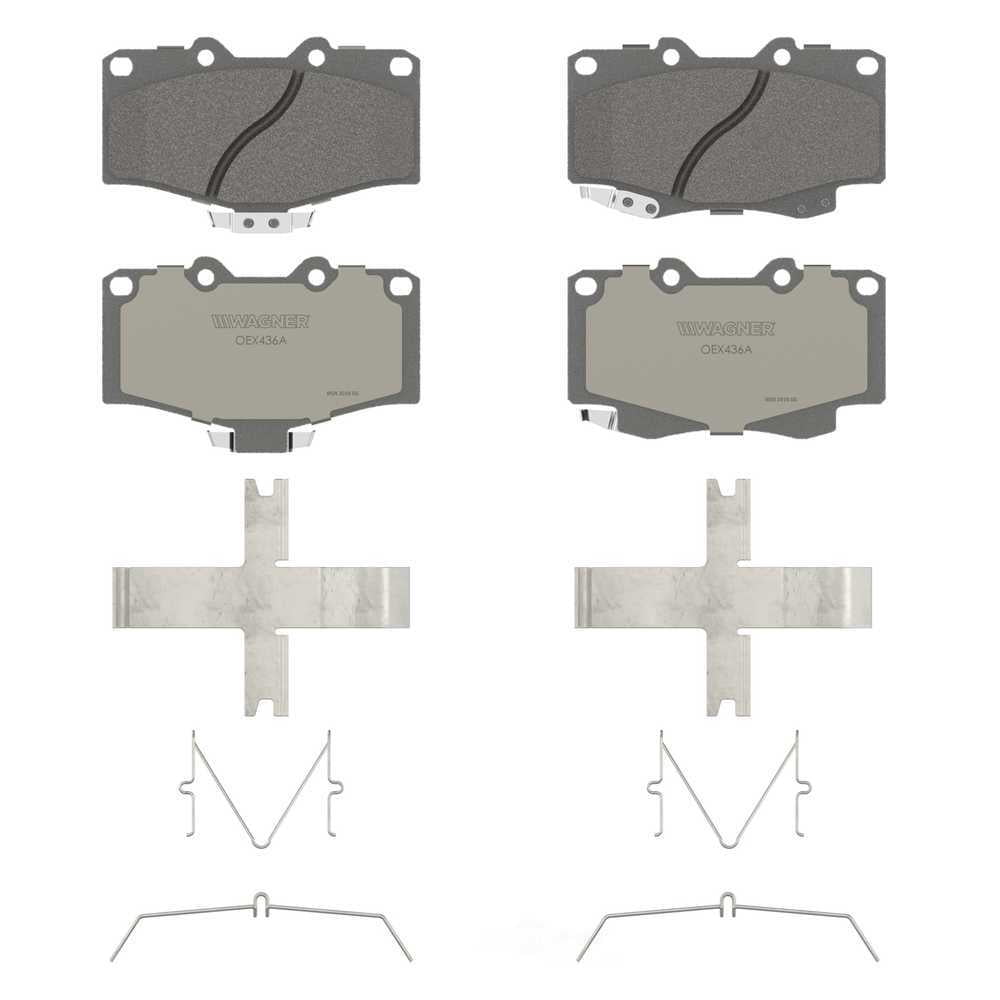 Wagner Brake OEX436A OEX Front Disc Brake Pad Set Premium Ceramic
