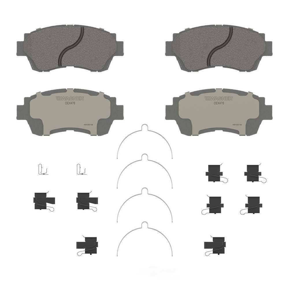 Wagner Brake OEX476 OEX Front Disc Brake Pad Set Premium Ceramic