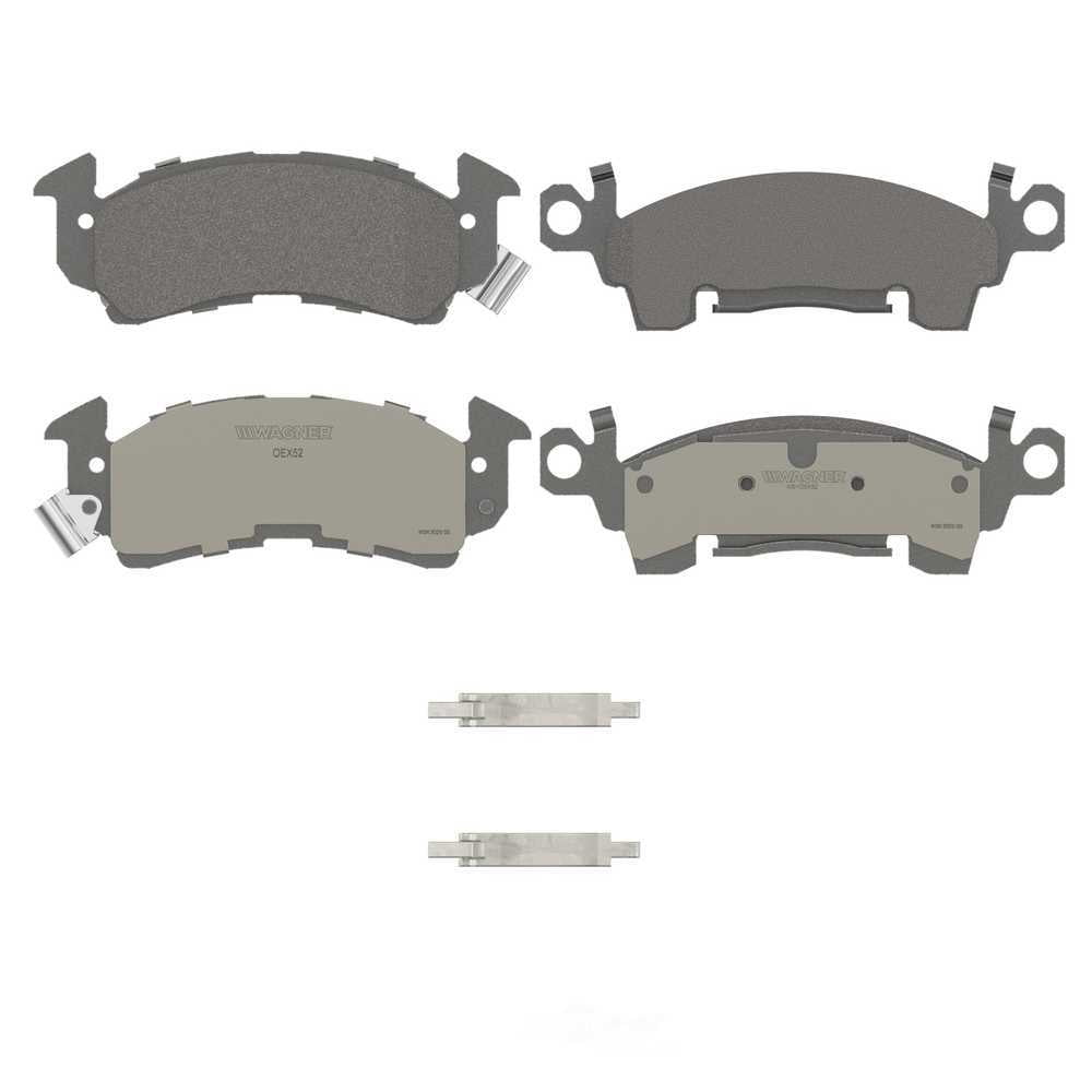 Wagner Brake OEX52 OEX Front; Rear Disc Brake Pad Set Premium Ceramic, Rear Disc Brake Pad Set