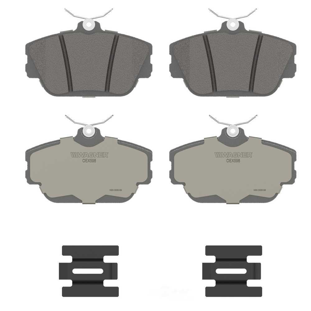 Wagner Brake OEX598 OEX Front Disc Brake Pad Set Premium Ceramic