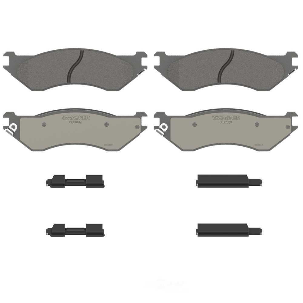 Wagner Brake OEX702M OEX Front Disc Brake Pad Set Premium Semi - Met