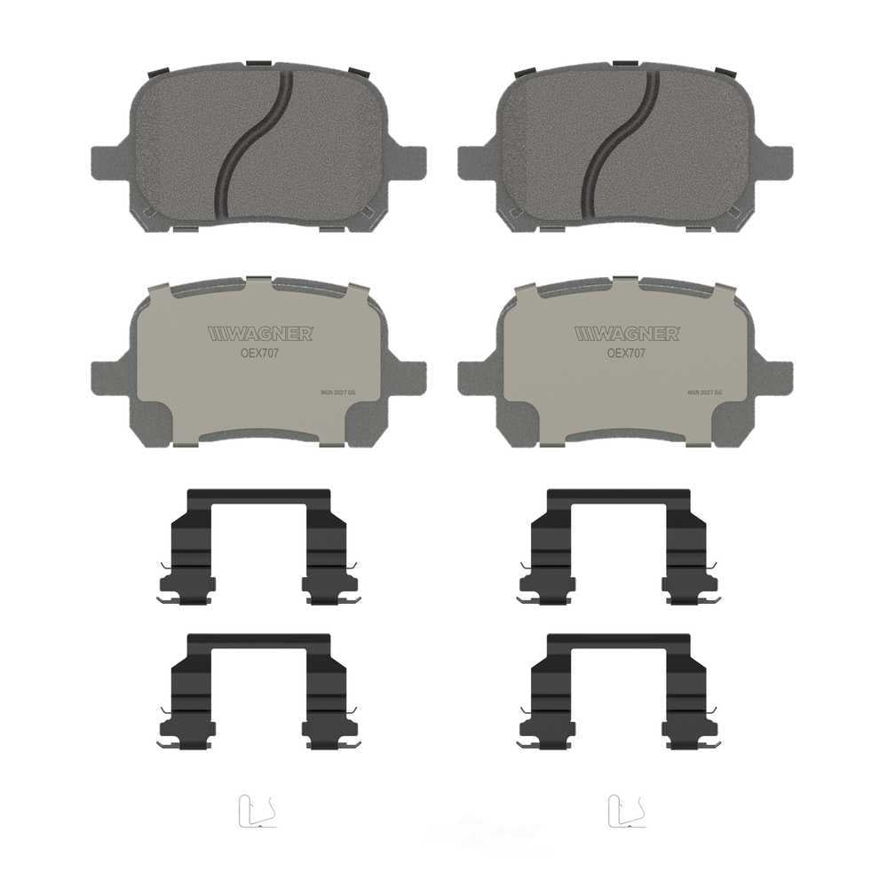 Wagner Brake OEX707 OEX Front Disc Brake Pad Set Premium Ceramic