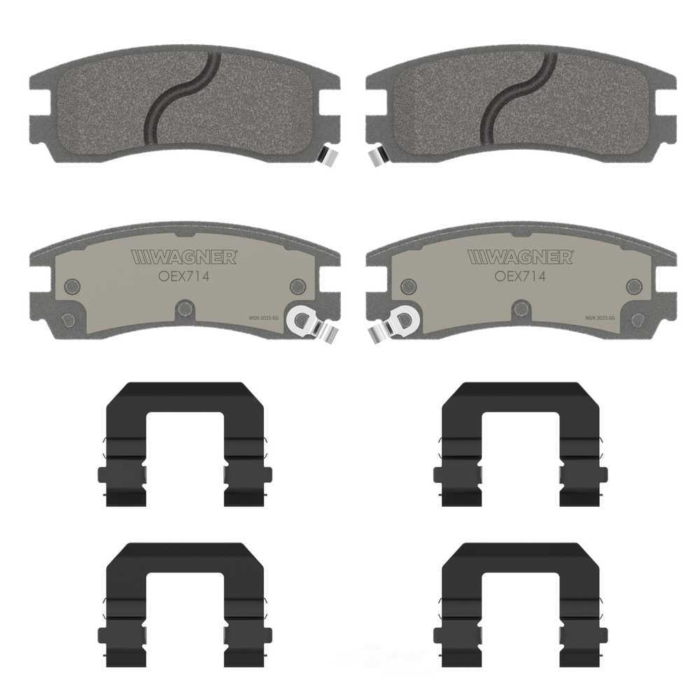 Wagner Brake OEX714 OEX Rear Disc Brake Pad Set Premium Ceramic