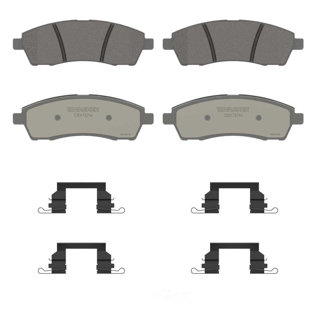 Wagner Brake OEX757M OEX Rear Disc Brake Pad Set Premium Ceramic