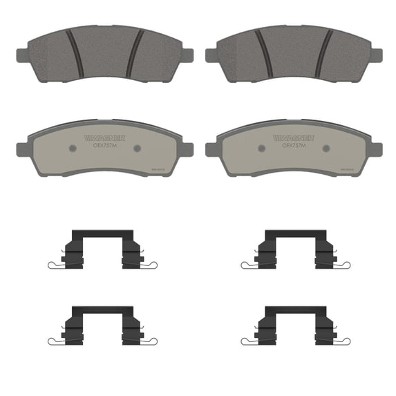 Wagner OEX OEX757M Disc Brake Pad Set Premium Semi - Met