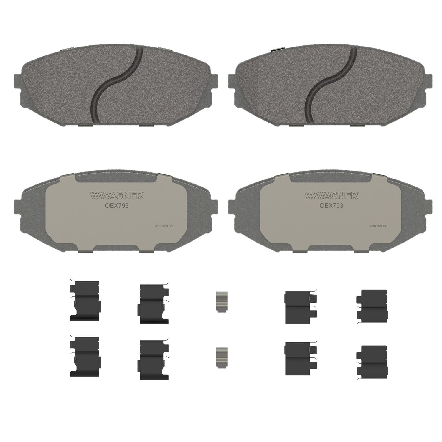 Wagner Brake OEX793 OEX Front Disc Brake Pad Set Premium Ceramic