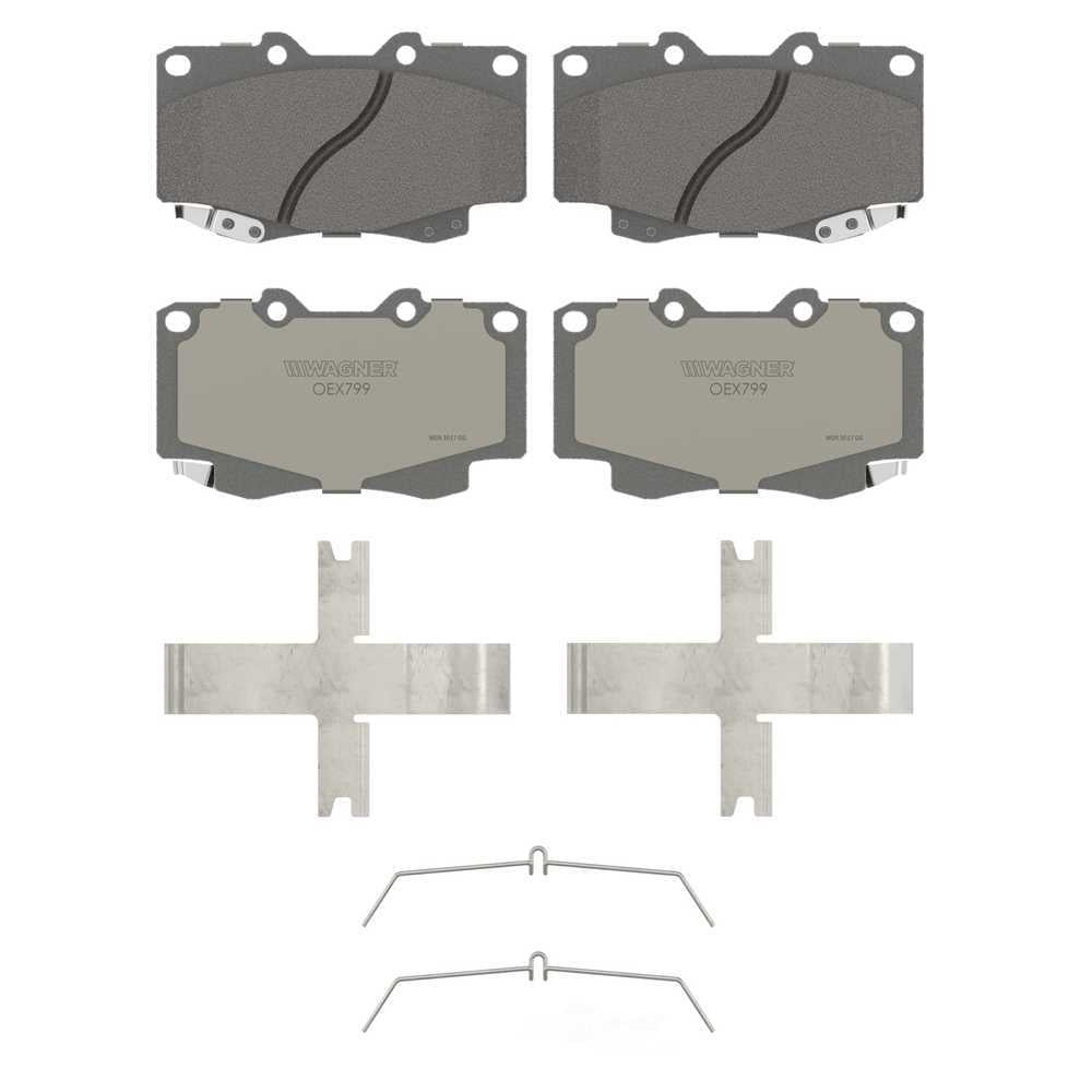 Wagner Brake OEX799 OEX Front Disc Brake Pad Set Premium Ceramic