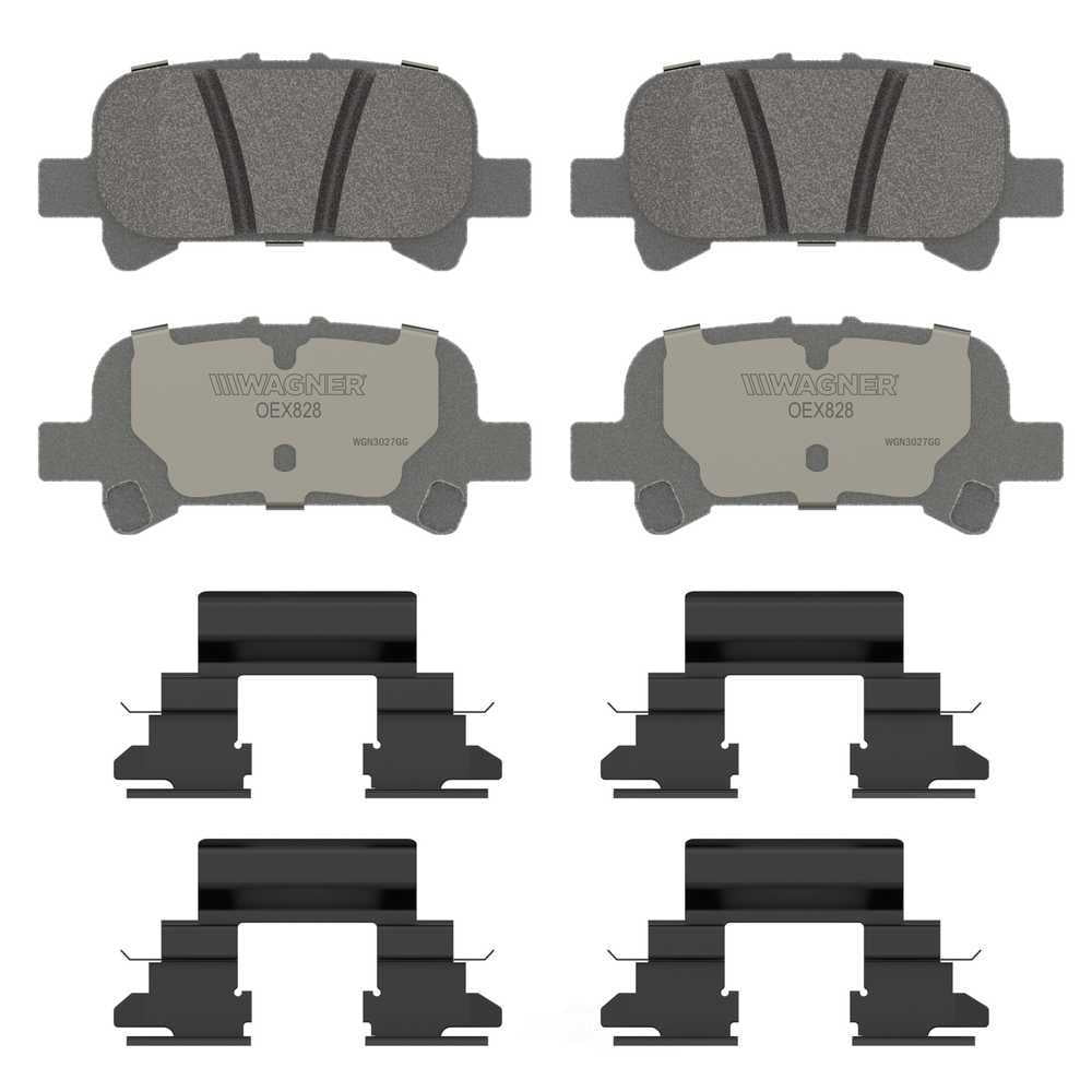 Wagner Brake OEX828 OEX Rear Disc Brake Pad Set Premium Ceramic