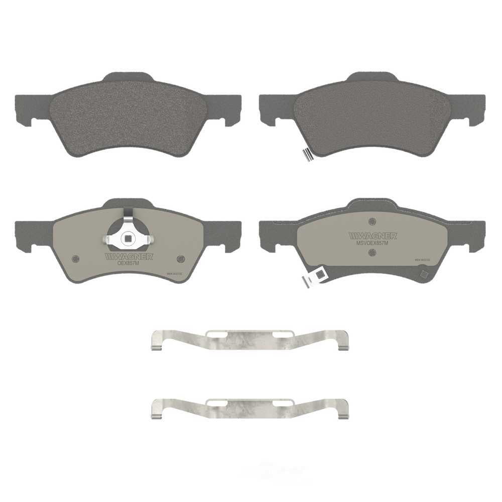 Wagner Brake OEX857M OEX Front Disc Brake Pad Set Premium Semi - Met
