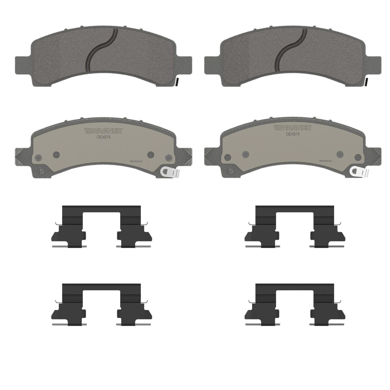Wagner Brake OEX974 OEX Rear Disc Brake Pad Set Premium Ceramic