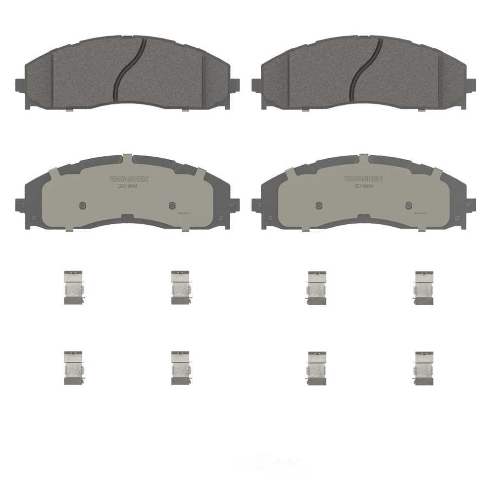Wagner Brake OEX1680M OEX Front Disc Brake Pad Set Premium Semi - Met