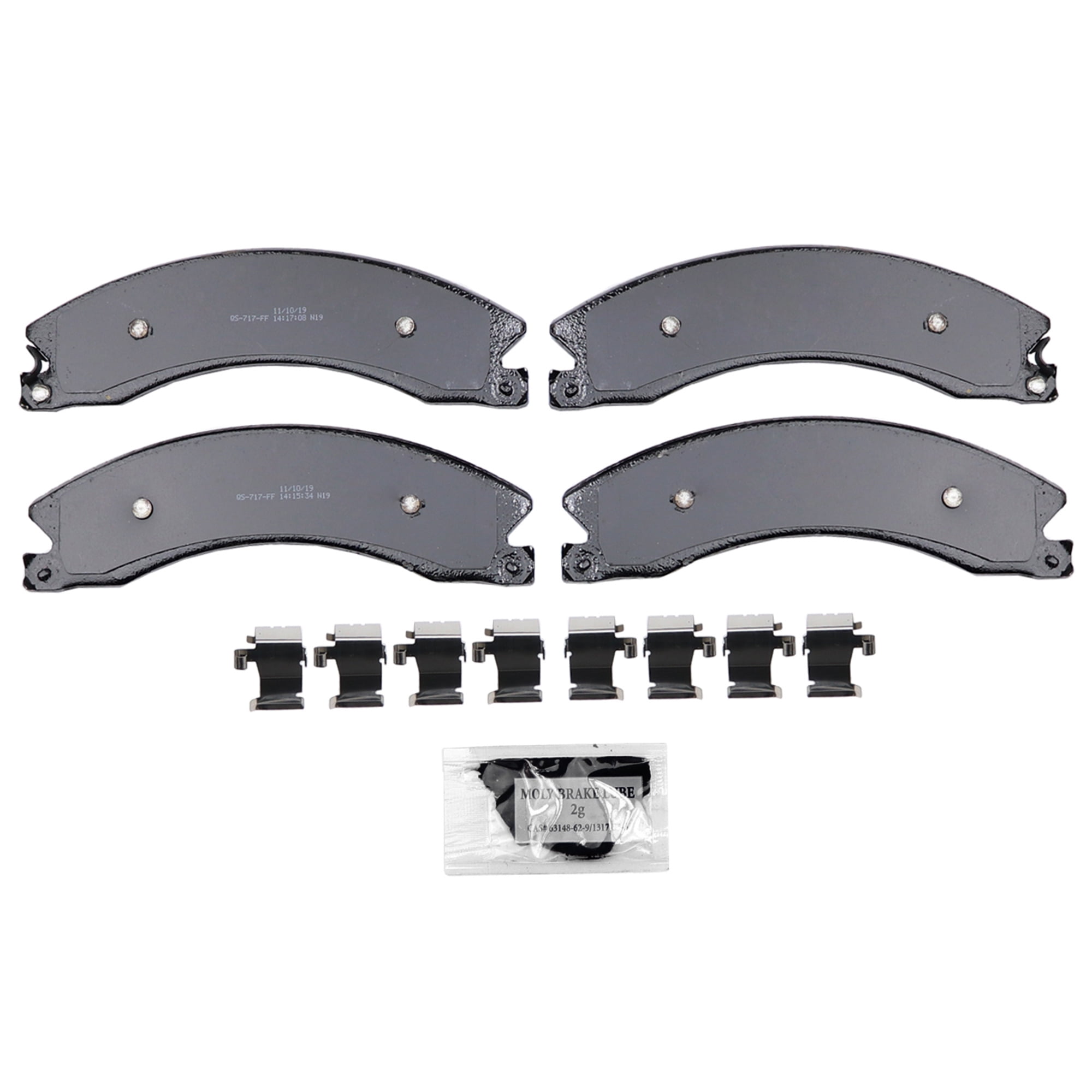 Wagner QuickStop ZD1565 Ceramic Disc Brake Pad Set Fits select: 2018-2019 CHEVROLET SILVERADO, 2016-2019 CHEVROLET SUBURBAN