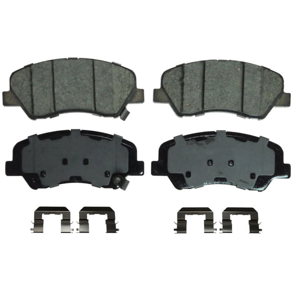 Wagner QuickStop ZD1593 Ceramic Disc Brake Pad Set Fits select: 2012-2019 HYUNDAI ACCENT, 2012-2019 KIA RIO