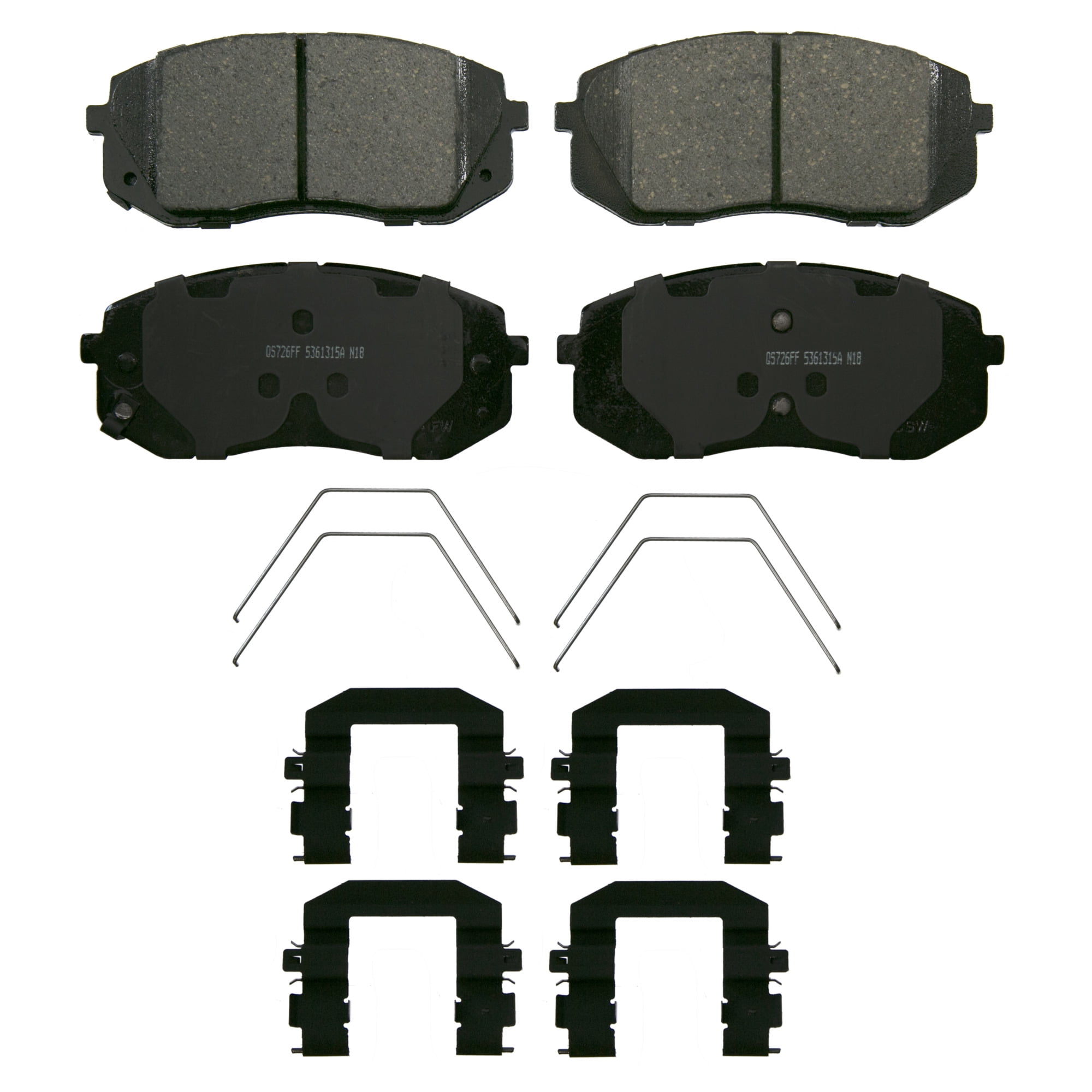 Wagner QuickStop ZD1855 Ceramic Disc Brake Pad Set Fits select: 2016-2019 HYUNDAI SONATA, 2016 KIA OPTIMA