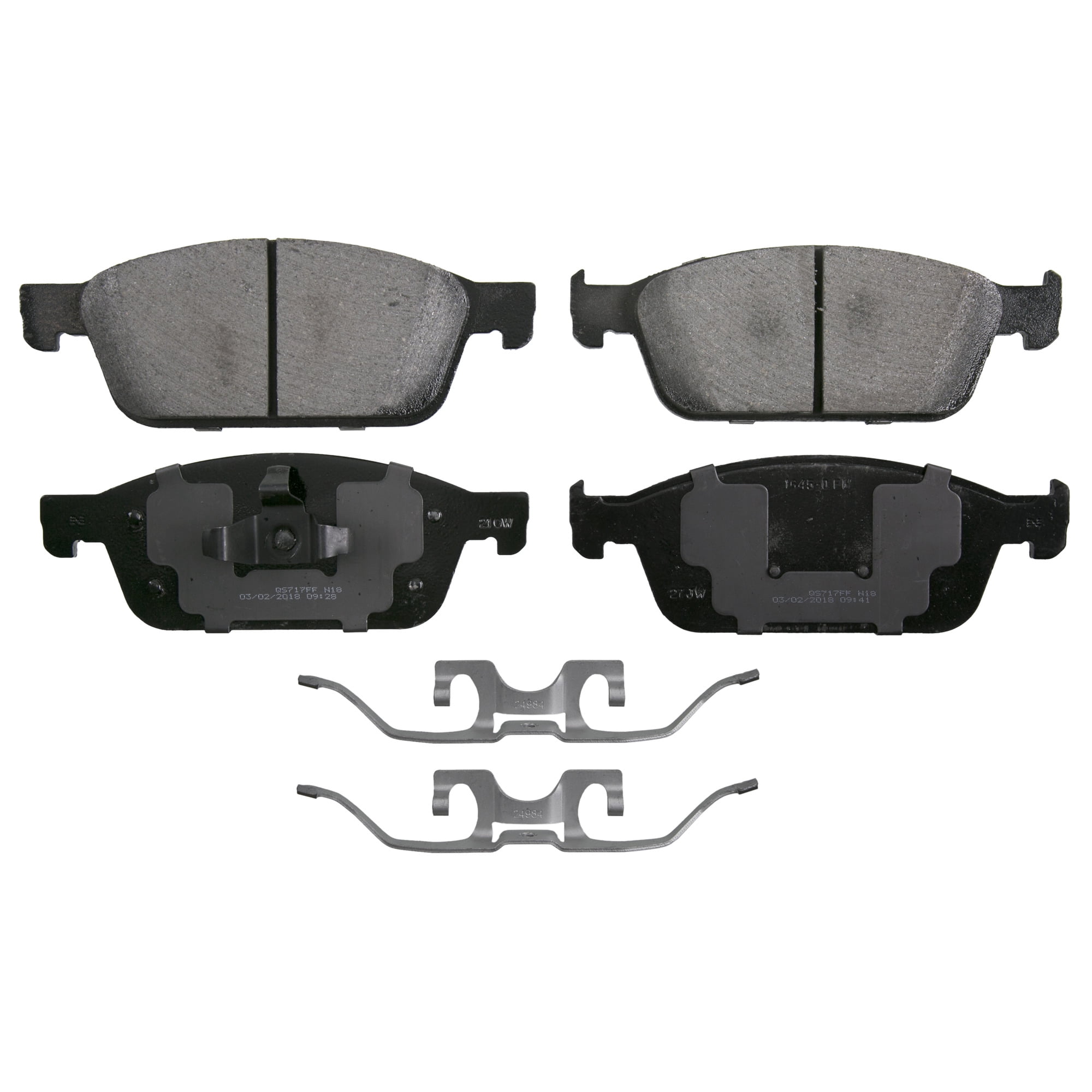 Wagner QuickStop ZD2039 Ceramic Disc Brake Pad Set Fits select: 2017 FORD TRANSIT CONNECT