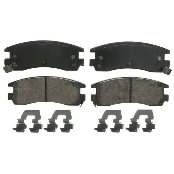 Wagner QuickStop ZD714 Ceramic Disc Brake Pad Set Fits select: 2000-2005 BUICK LESABRE, 2004 CADILLAC PROFESSIONAL CHASSIS