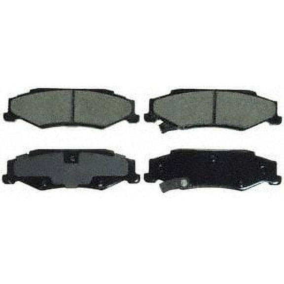 Wagner QuickStop ZD732 Ceramic Disc Brake Pad Set Fits select: 1997-2004 CHEVROLET CORVETTE, 2004 CADILLAC XLR
