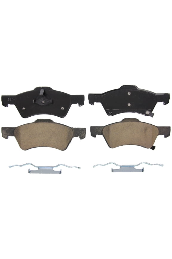 QuickStop ZD857 Ceramic Disc Brake Pad Set Fits select: 2001-2007 DODGE GRAND CARAVAN, 2001-2007 CHRYSLER TOWN & COUNTRY