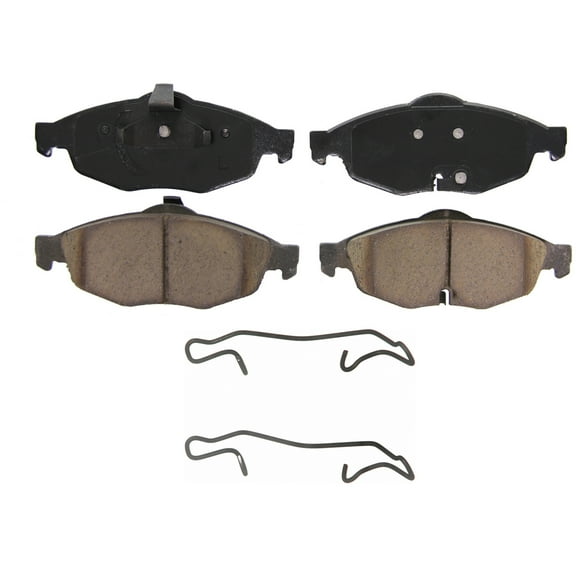 Wagner QuickStop ZD869 Ceramic Disc Brake Pad Set Fits select: 2001-2006 CHRYSLER SEBRING, 2001-2006 DODGE STRATUS