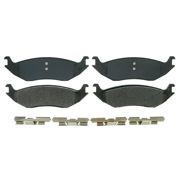 Wagner QuickStop ZX967A Semi-Metallic Disc Brake Pad Set Fits select: 2013-2018 RAM 1500, 2019-2023 RAM 1500 CLASSIC