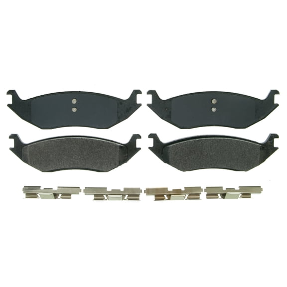 Wagner QuickStop ZX967A Semi-Metallic Disc Brake Pad Set Fits select: 2013-2018 RAM 1500, 2019-2023 RAM 1500 CLASSIC