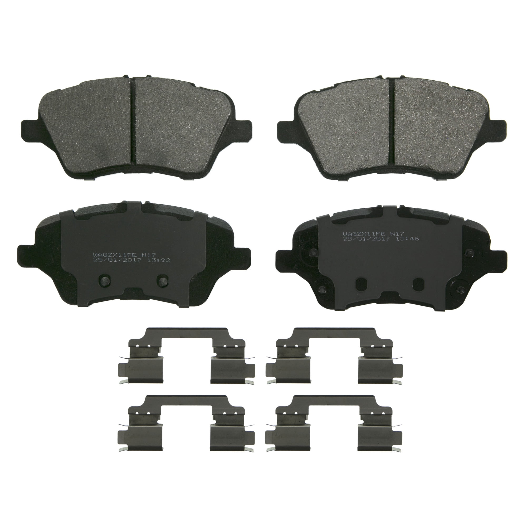 Wagner Quickstop Semi-Metallic Disc Brake Pad Set ZX1730 Fits select: 2014-2018 FORD FIESTA