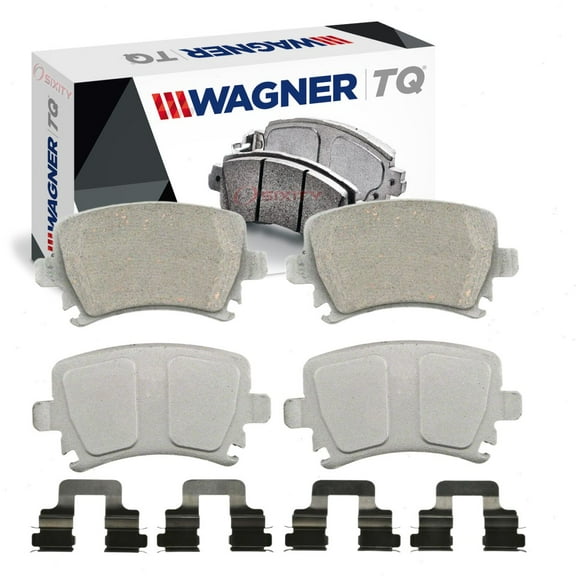 Wagner Rear TQ Disc Brake Pad Set compatible with Volkswagen Jetta 2.0L 2.5L L4 L5 2006-2013