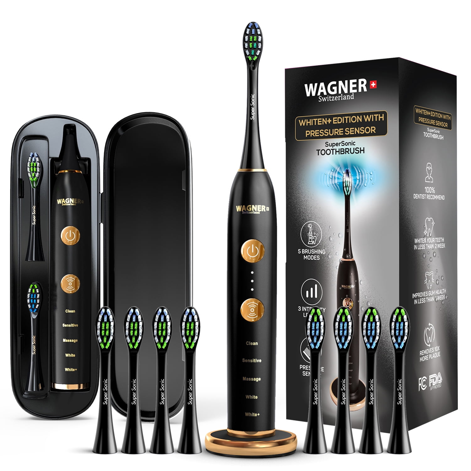 Wagner & Stern WHITEN+ Edition. Smart Electric Toothbrush with Pressure