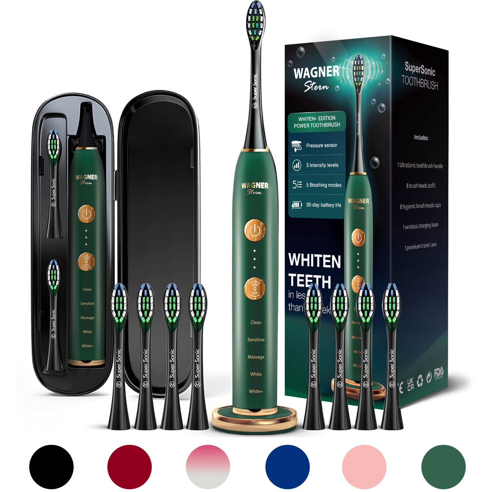 Wagner Stern WHITEN+ Edition. Smart Electric Toothbrush with Pressure ...