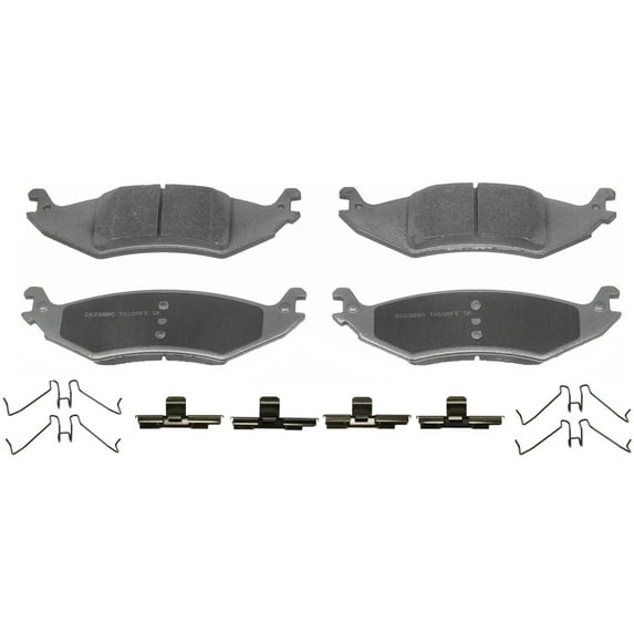 Wagner ThermoQuiet MX1046 Semi-Metallic Disc Brake Pad Set Fits select: 2004-2006 FORD ECONOLINE