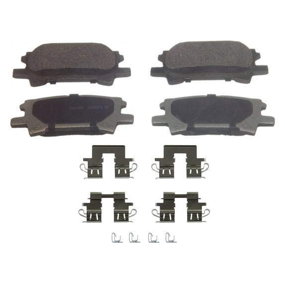 Wagner ThermoQuiet PD996 Ceramic Disc Brake Pad Set Fits select: 2004-2007 TOYOTA HIGHLANDER, 2004-2009 LEXUS RX