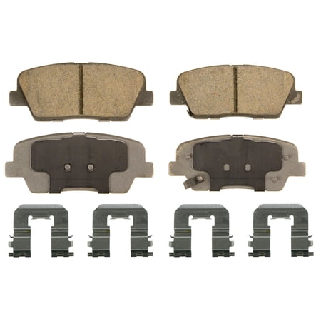 Wagner ThermoQuiet QC1284 Ceramic Disc Brake Pad Set Fits select: 2011-2015 KIA SORENTO, 2013-2016 HYUNDAI SANTA FE SPORT